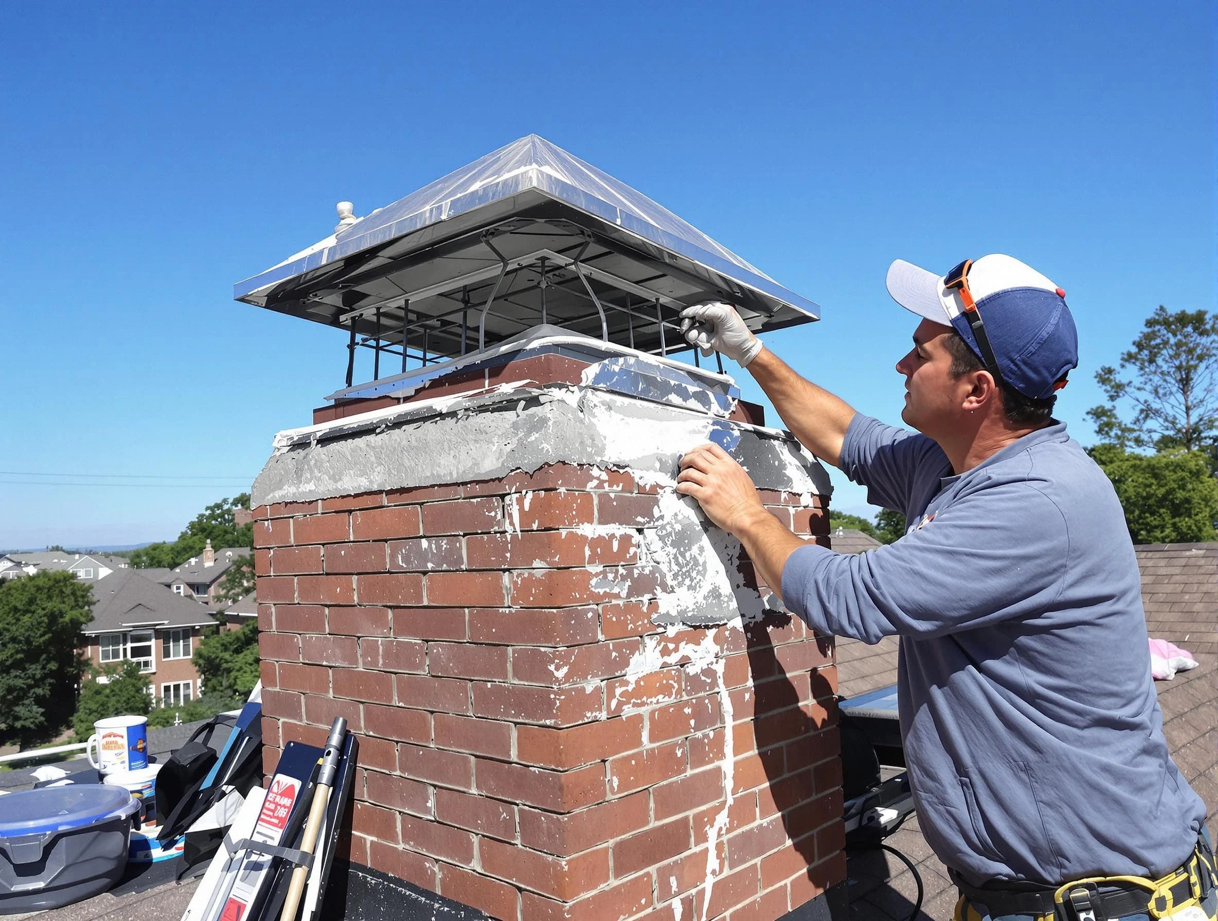 Chimney Crown Services service in Everett, MA